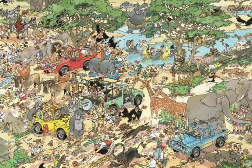 Puzzle 2x1000 Jan van Haasteren Puzzles: Safari e Storm