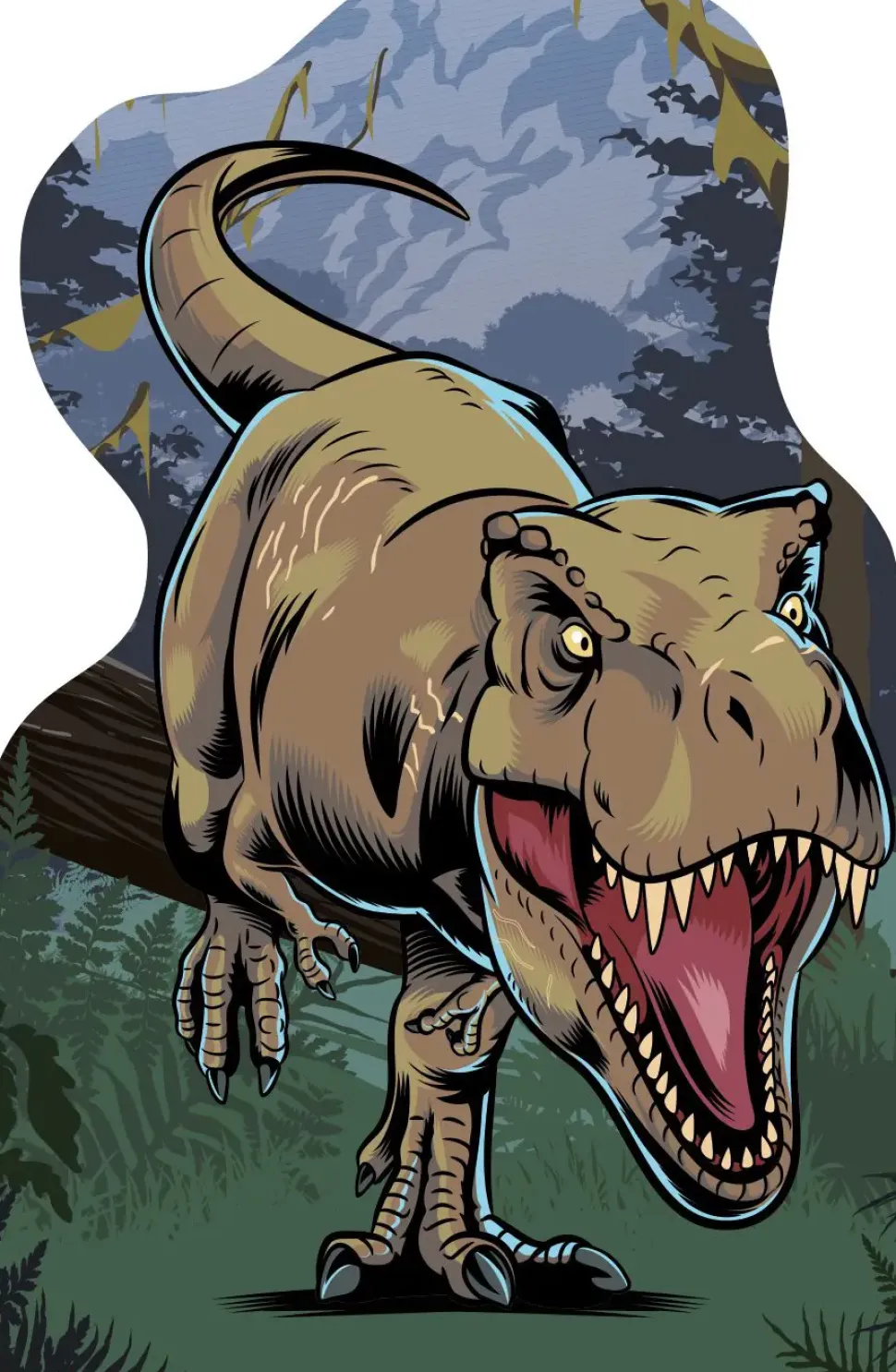 Puzzle 4x54 Jurský svet