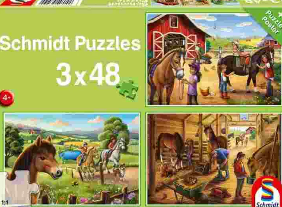 Puzzle 3x48 Meus cavalos favoritos