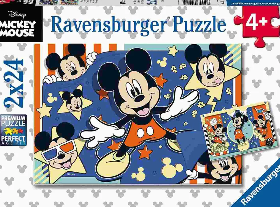 Puzzle 2x24 Mickey: Luzes, câmera, ação!