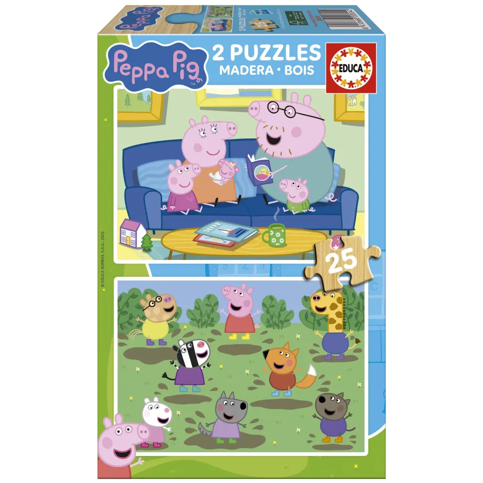 Puzzle 2x25 Peppa Pig