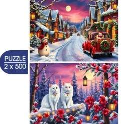Puzzle 2x500 Pronto para o Natal