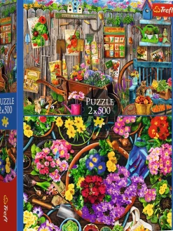 Puzzle 2x500 Trabalhando no Jardim